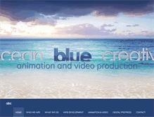 Tablet Screenshot of oceanbluecreative.net